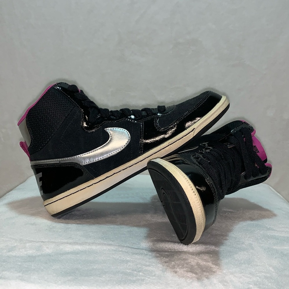 Nike Vintage Terminator Lite High Black/Club Pink/Metallic Silver women’s size 7